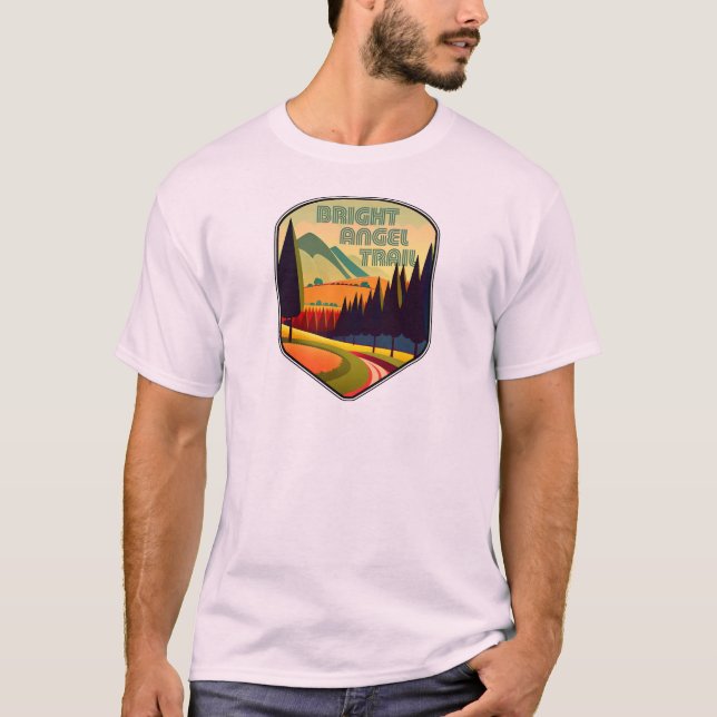 Bright Angel Trail Grand Canyon Färg T Shirt (Framsida)
