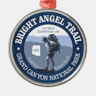 Bright Angel Trail (rd) Julgransprydnad Metall