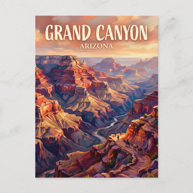 Bright Angel Trail USA Vykort (Framsida)