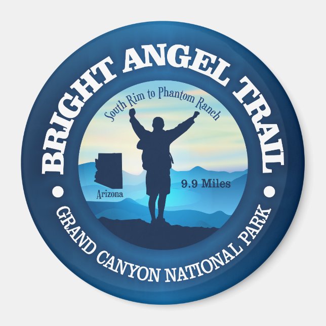 Bright Angel Trail (V) Magnet (Framsidan)