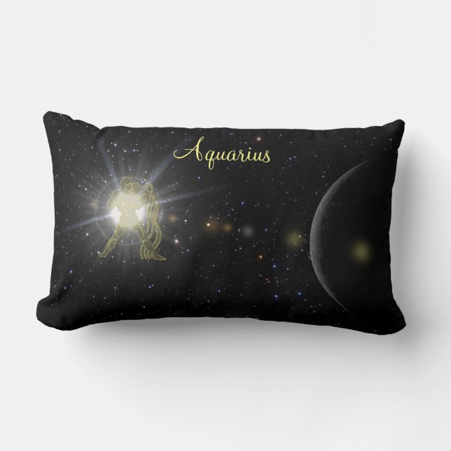 Bright Aquarius Lumbarkudde (Framsida)