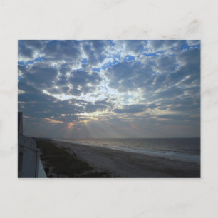 Bright Beach-morgonen - Oak Island, NC Vykort