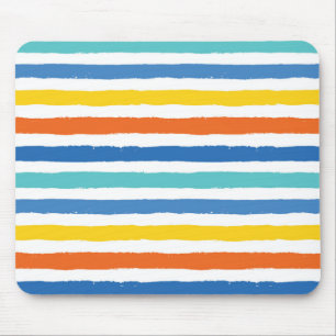Bright Beachy Stripe Mönster Musmatta