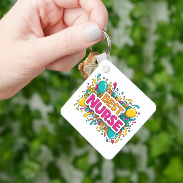 Bright Best Nurse Keychain Nyckelring (Hand)