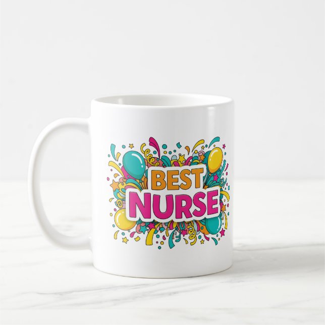 Bright Best Nurse Mugg (Vänster)