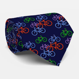Bright Bicycles on Navy Blue Mönster Dubbla Slips