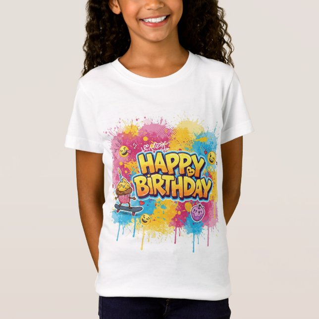 Bright Birthday av Natasha Us T Shirt (Framsida)