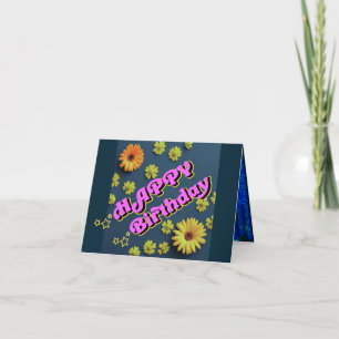 "Bright Birthday Önskemål" Kort