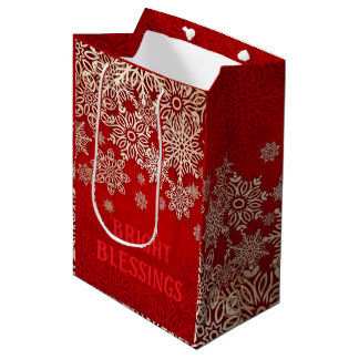 BRIGHT BLESSINGS CHRISTMAS GIFT BAG MEDIUM STORLEK