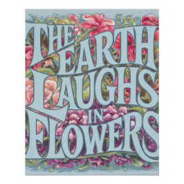 Bright Blommigt Art Modern Home Decor Perfect Poster