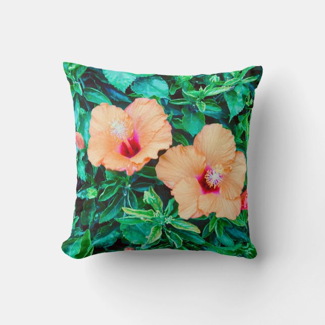 Bright Blommigt Dekorativ kudde (Framsida)