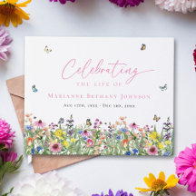 Bright Blommigt Memorial Firande of Life