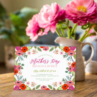 Bright Blommigt Mors dag Brunch