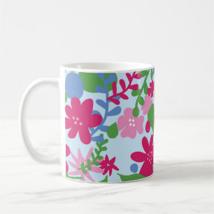 Bright Blommigt Mugg
