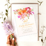 Bright Blommigt Romantic 60:e Födelsedagsfesten Inbjudningar<br><div class="desc">Den ljusa Blommigten Romantic 60:e Födelsedagsfest inbjudan vackra elegant ljusa blommigten 60:e födelsedagsfest inbjudan. Matchande favors och party dekorationer finns i vår Zazzle-butik. Kontakta oss om du är tittar för något specifikt objekt.</div>