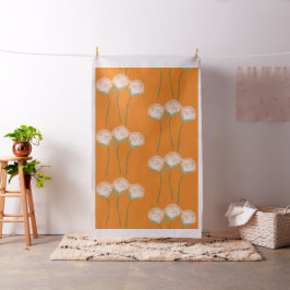 Bright Blommigt Watercolor Ro Mönster Tyg