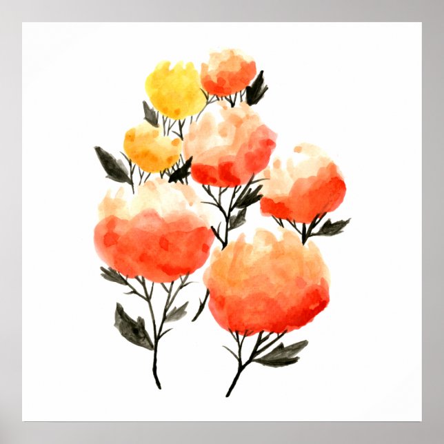 Bright Blooms Art Poster (Framsidan)