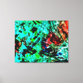 Bright blue abstract Stretched Canvas Print,Bright