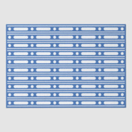 Bright Blue Bone Inlay Border Dots Decoupage Paper
