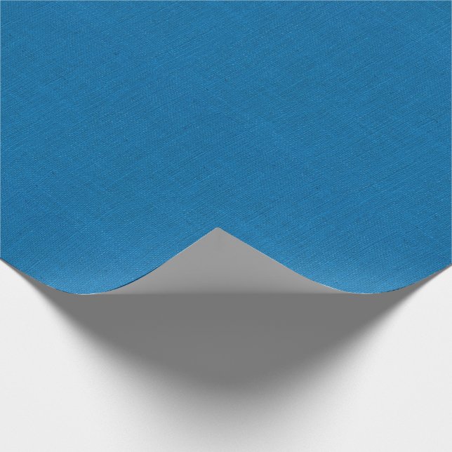 Bright Blue Burlap Struktur Presentpapper (Hörn)