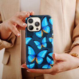 Bright Blue Butterfly iPhone | Butterfly iPhone 13