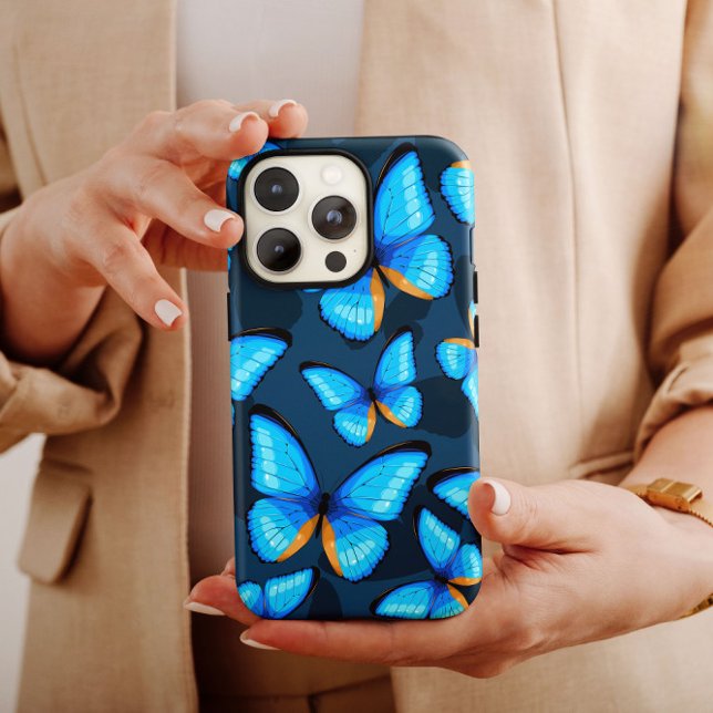 Bright Blue Butterfly iPhone | Butterfly iPhone 13 (Skapare uppladdad)