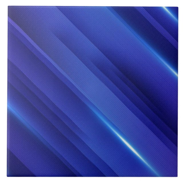Bright blue gradient rand mönster kakelplatta (Framsidan)