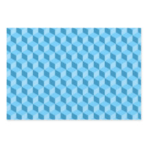 BRIGHT BLUE ROSA LILA GEOMETRIC CUBE MÖNSTER