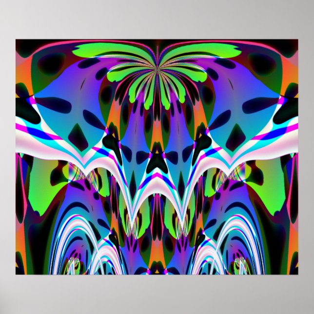Bright Blue Ruffle Poster (Framsidan)