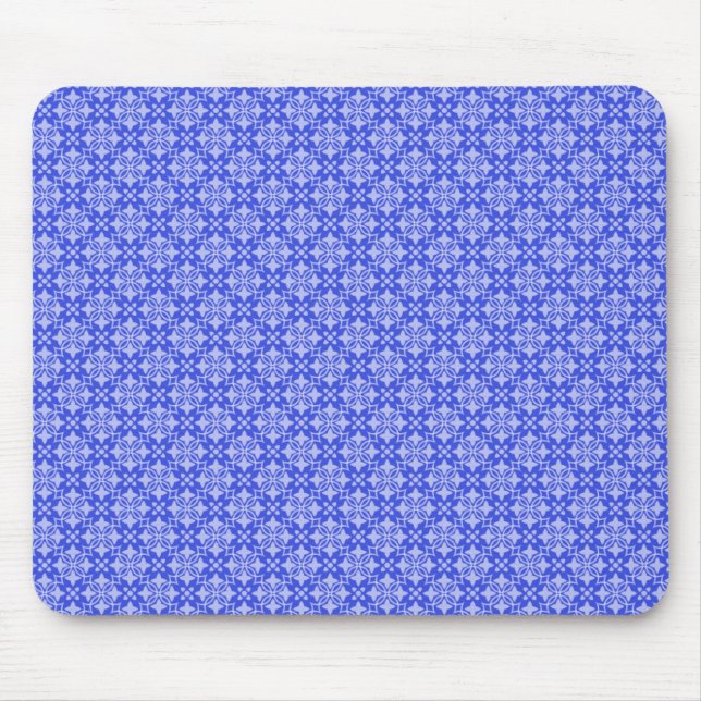 Bright Blue Stylishly Chic Mousepad Musmatta (Framsidan)