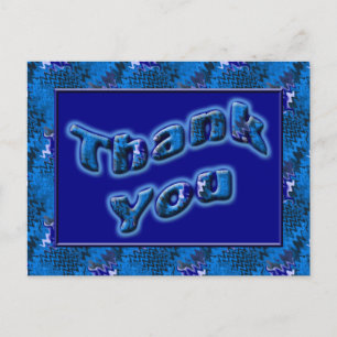 Bright Blue Tack Vykort