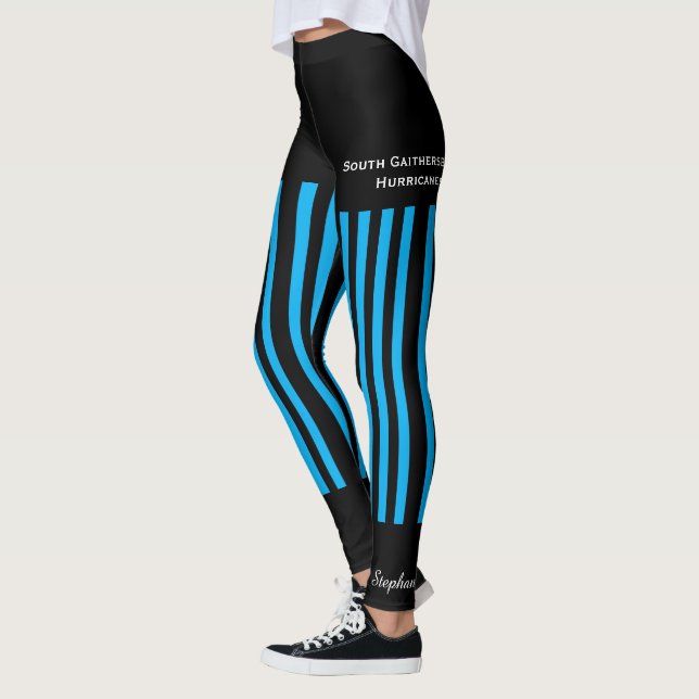 Bright Blue Team/Klubb, Fake Kort, Athleisure Leggings (Vänster)