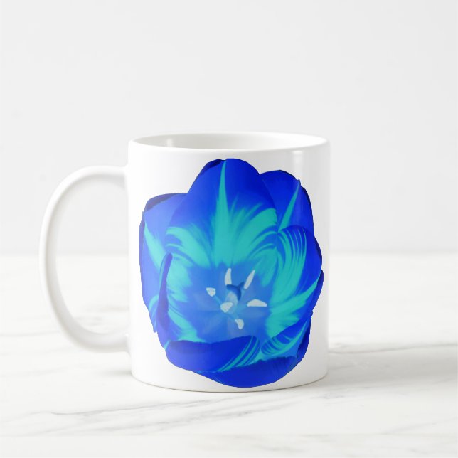 Bright Blue Tulip Mugg (Vänster)