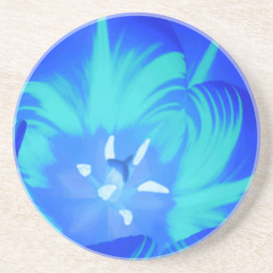 Bright Blue Tulip Underlägg Sandsten