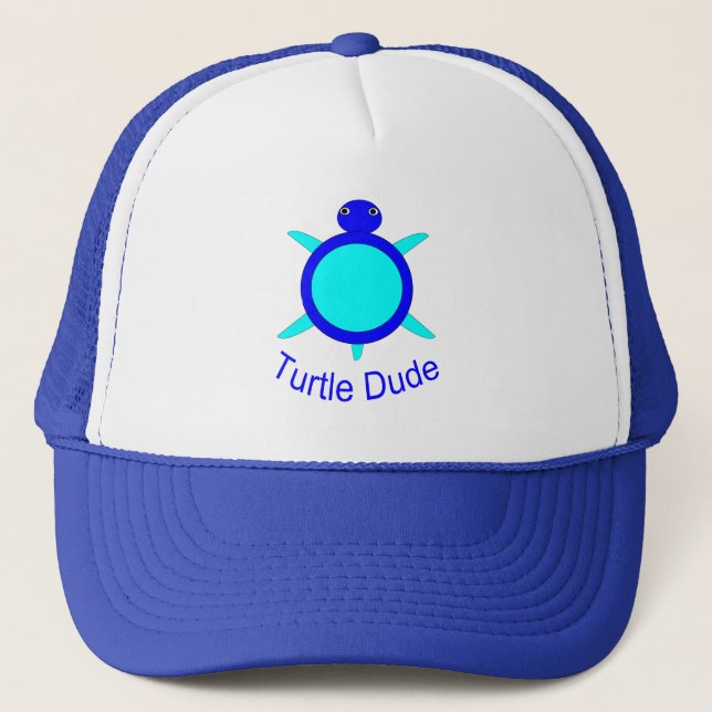 Bright Blue Turtle Killen Hat Keps (Framsida)