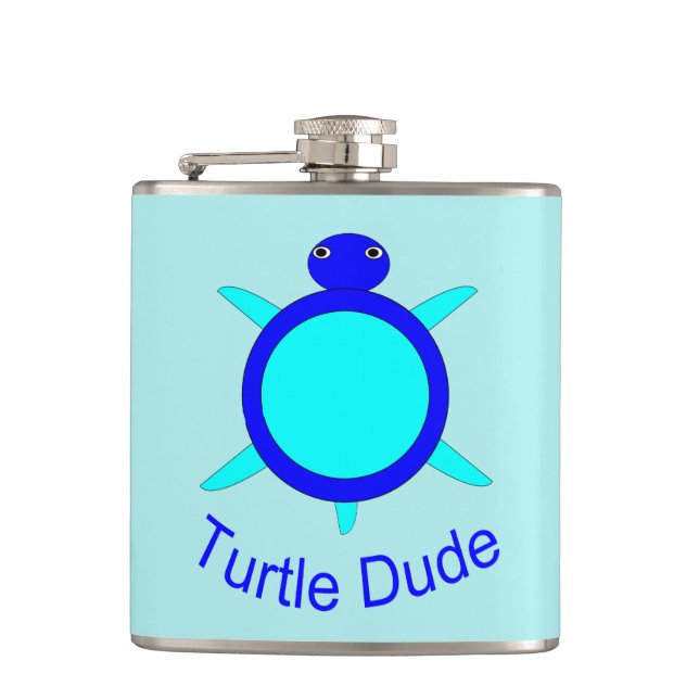 Bright Blue Turtle-knarkkolv Fickplunta (Framsidan)