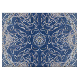 Bright Blue White Snö och Star Kaleidoscope