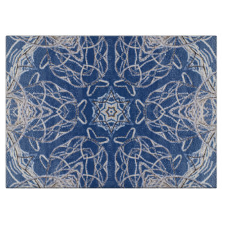 Bright Blue White Snö och Star Kaleidoscope