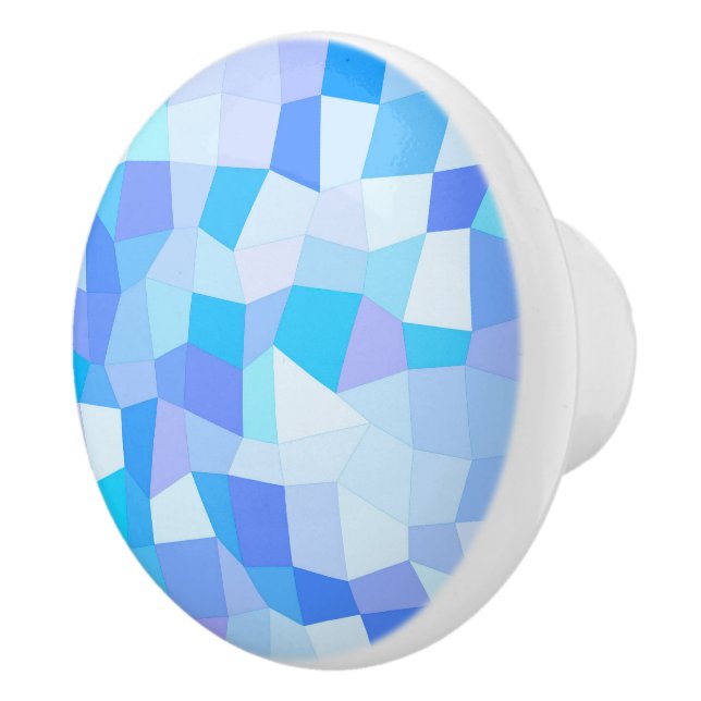 Bright Blues Mosaic Knopp (Höger)
