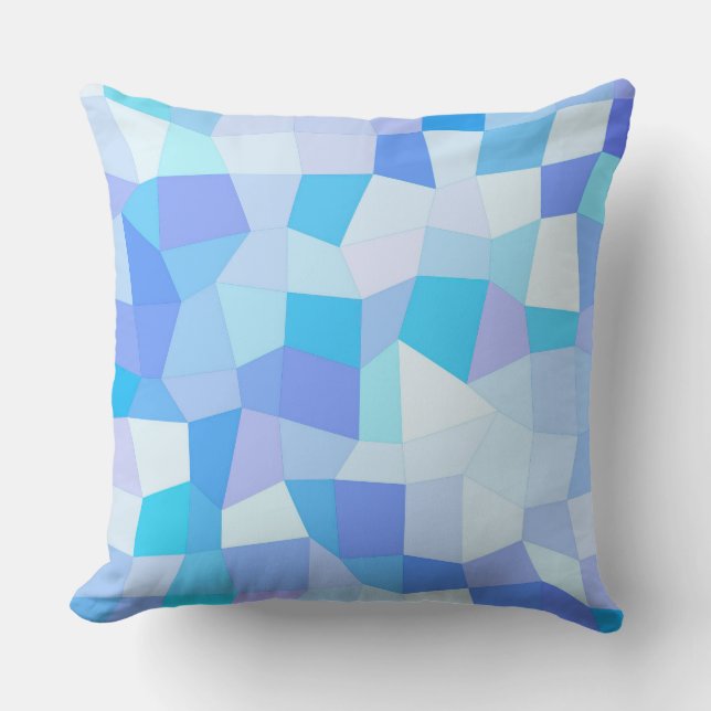 Bright Blues Mosaic Kudde (Framsida)