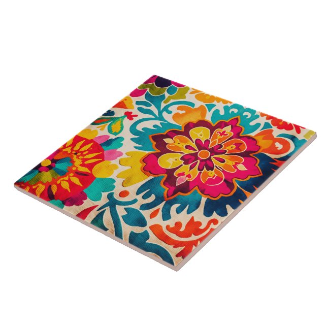 BRIGHT BOHEMIA boho stil keramisk panel Kakelplatta (Sidan)