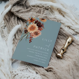 Bright Bohemian Bröllop: Gorgfull Blommigt Boho Inbjudningar