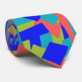 Bright Bold Blue Green Coral Abstract Patches Slips