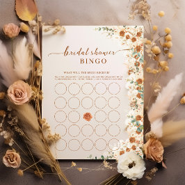 Bright Bold Boho Möhippa Bingo | Terracotta Ro