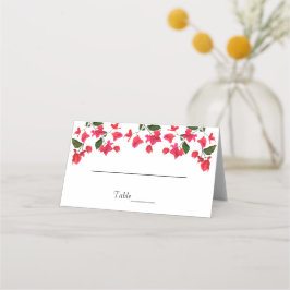 Bright Bougainvillea Flower Folke Card Placeringskort