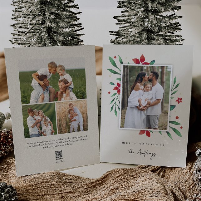 Bright Boughs | Botaniskt julfoto Julkort (Skapare uppladdad)