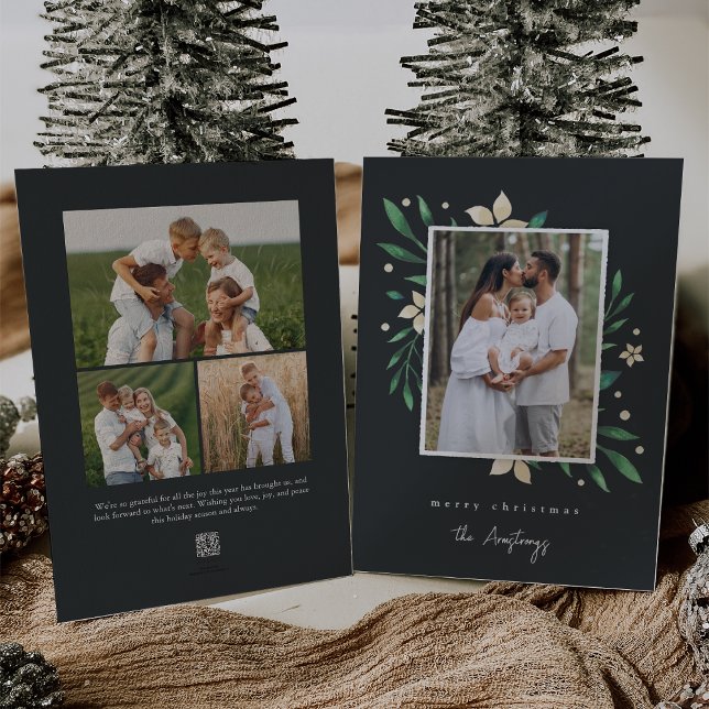 Bright Boughs | Botaniskt julfoto Julkort (Skapare uppladdad)