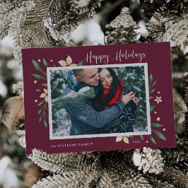 Bright Boughs | Glad helg Photo Helgdag Card Julkort