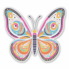 Bright Butterfly Sticker Klistermärken