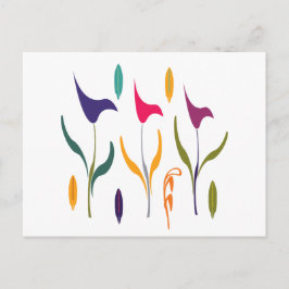 Bright Calla Lilly Watercolor Impression Vykort